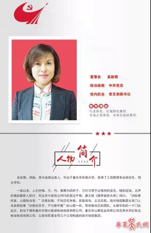 吴政菊捐10万元家乡抗疫情，被誉为贵商最美“山菊花”